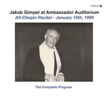 Jakob Gimpel at Ambassador Auditorium (Live)