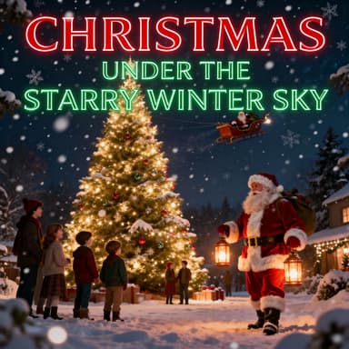 Christmas Under The Starry Winter Sky