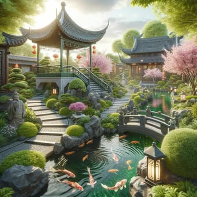 Temple Gardens: A Journey Through Oriental Tranquility
