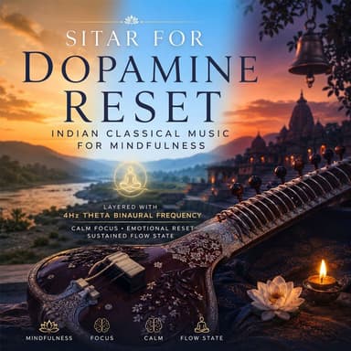 Sitar for Dopamine Reset | River of Stillness
