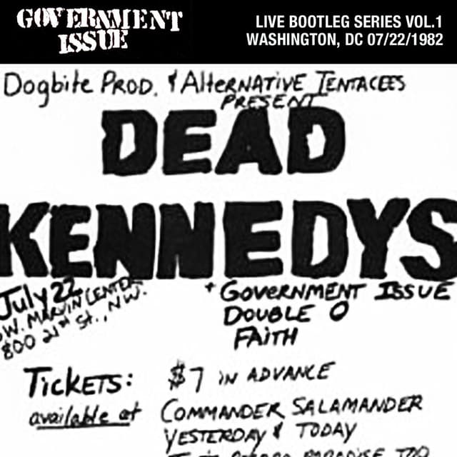 Live Bootleg Series Vol. 1: 07/22/1982 Washington, DC @ George Washington University