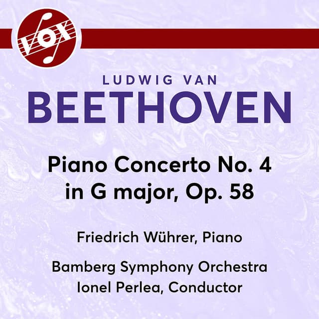 Beethoven: Piano Concerto No. 4 in G Major, Op. 58