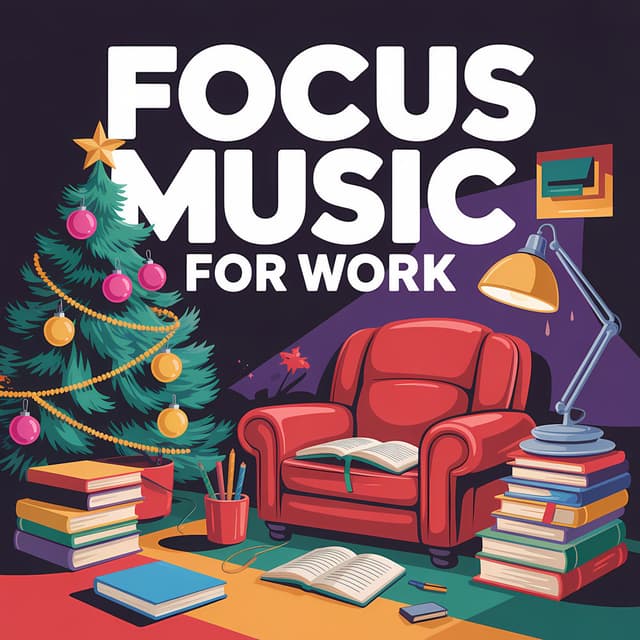 Cozy Holiday Study Focus Work Music (Instrumental)