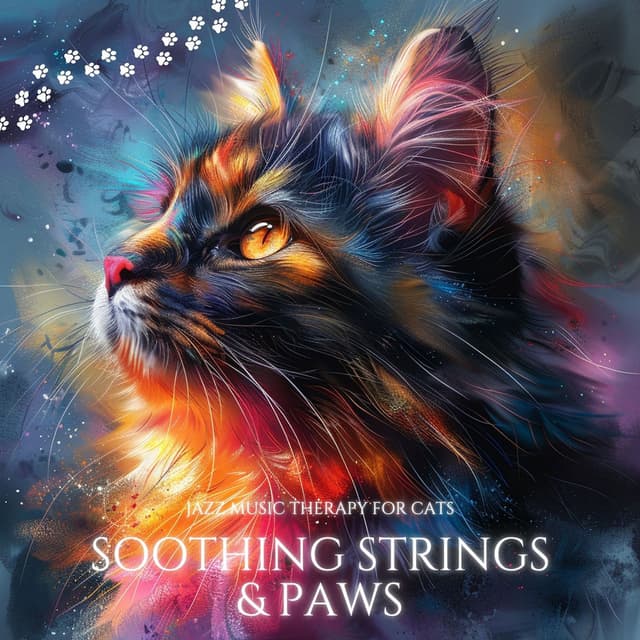 Soothing Strings & Paws: Fusion of Jazz & Calm