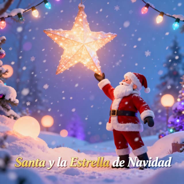 Santa y la Estrella de Navidad