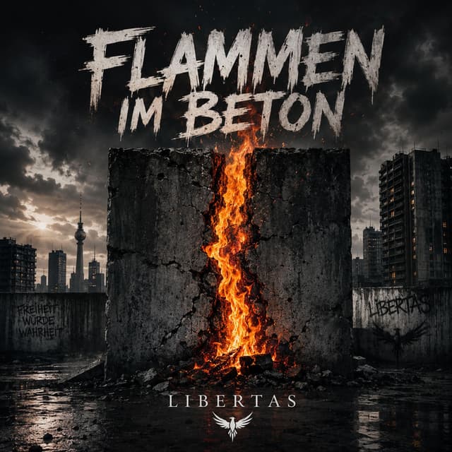 Flamme im Beton