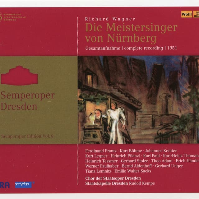 Wagner: Die Meistersinger von Nürnberg, WWV 96 (Semperoper Edition, Vol. 6)