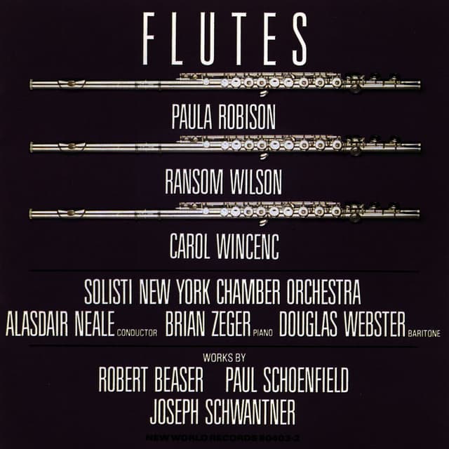 Beaser/Schoenfield/Schwantner: Flutes