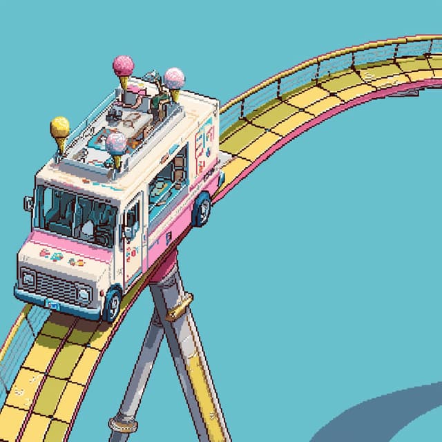 ice cream truck coaster