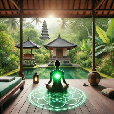 Yoga e meditazione a bali: Un'immersione nel quarto chakra