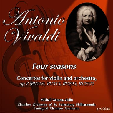 Antonio Vivaldi. Four Seasons. Concertos for Violin and Orchestra, Op.8: Concerto No.2 in G Minor, "Summer"