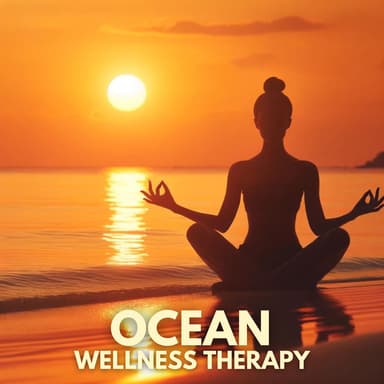 Ocean Wellness Therapy: Relaxing Spa Treatment with Ocean Waves Background