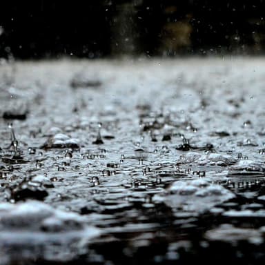 Rain sounds with soothing melodies