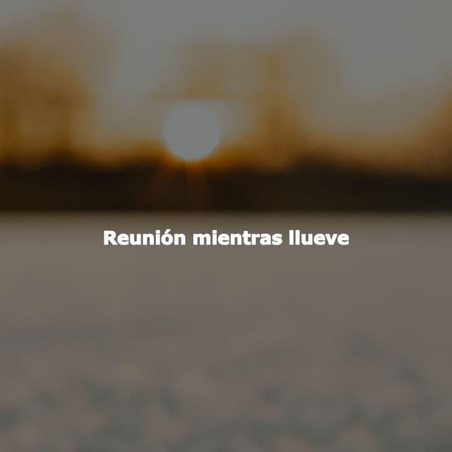 Reunión mientras llueve