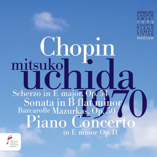 Frédéric Chopin: Mitsuko Uchida - Laureate Second Prize of the 8th International Fryderyk Chopin Piano Competition, 1970