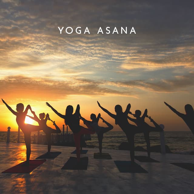 Yoga Asana: Meditation in Evening Sky Background, Healing or Aura Cleansing, Sleep Meditation