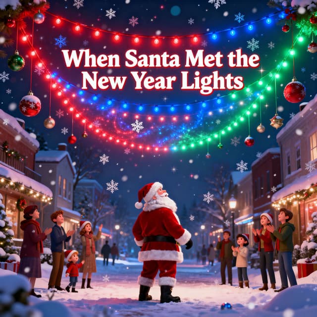 When Santa Met the New Year Lights