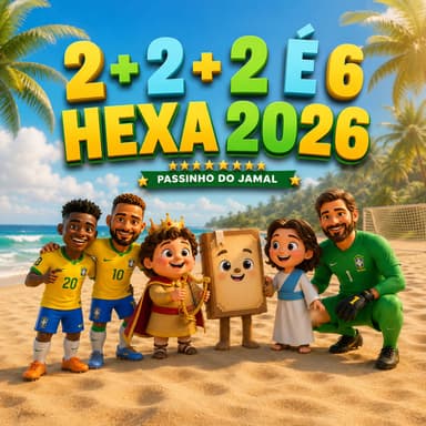 2+2+2 É 6 Hexa 2026 / Passinho do Jamal