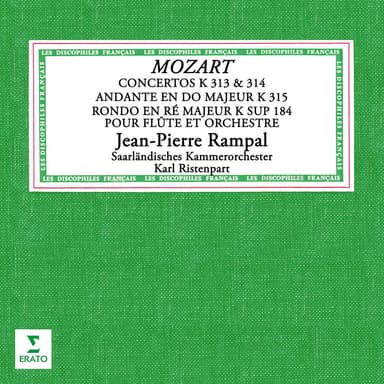 Mozart: Andante for Flute and Orchestra in C Major, K. 315 (Cadenza by Rampal)