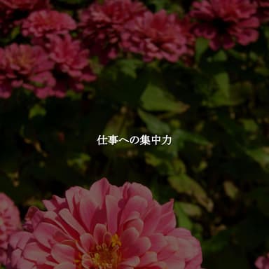 仕事への集中力
