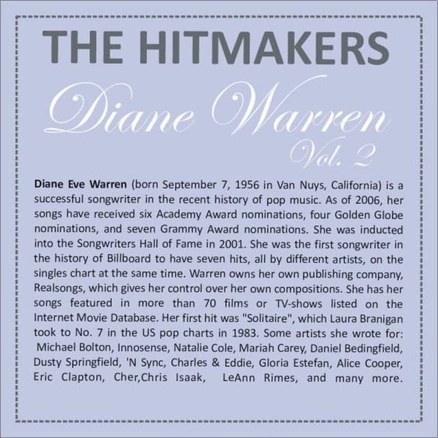 Hits of Diane Warren, Vol. 2