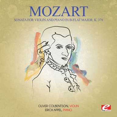 Sonata for Violin and Piano in B-Flat Major, K. 378: I. Allegro moderato / II. Andantino sostenuto e cantabile / III. Rondo: Alleg
