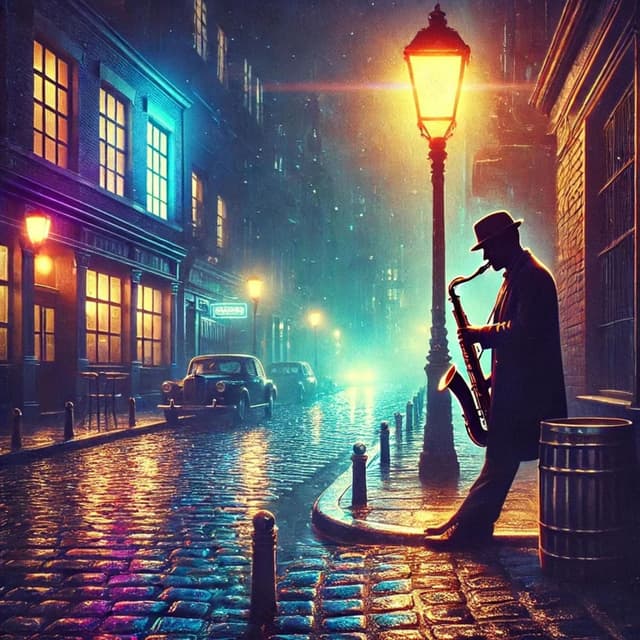 Street Corner at Night