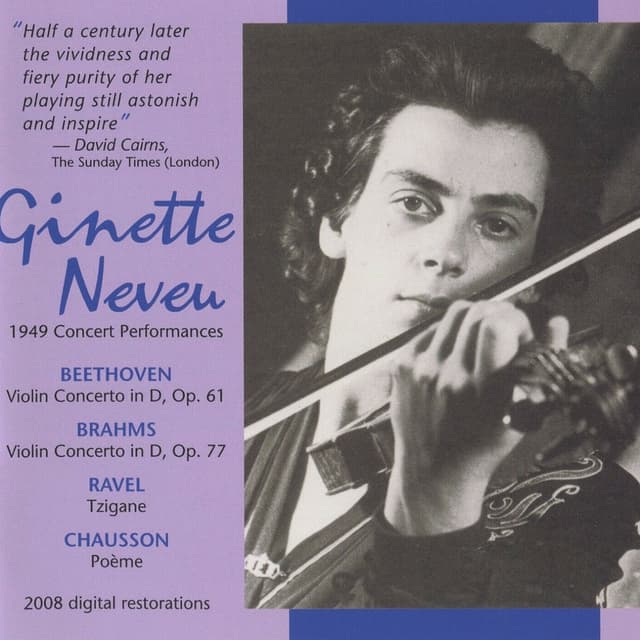 Ginette Neveu 1949 Concert Performances
