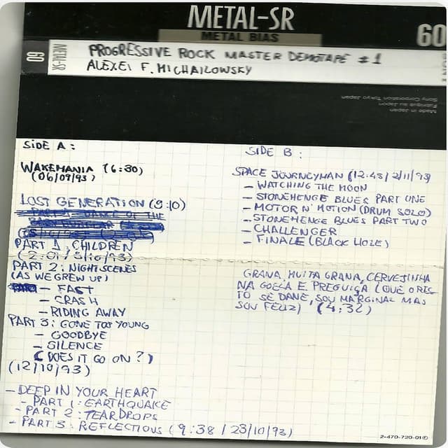 Progressive Rock Master Demotape #1, 1993