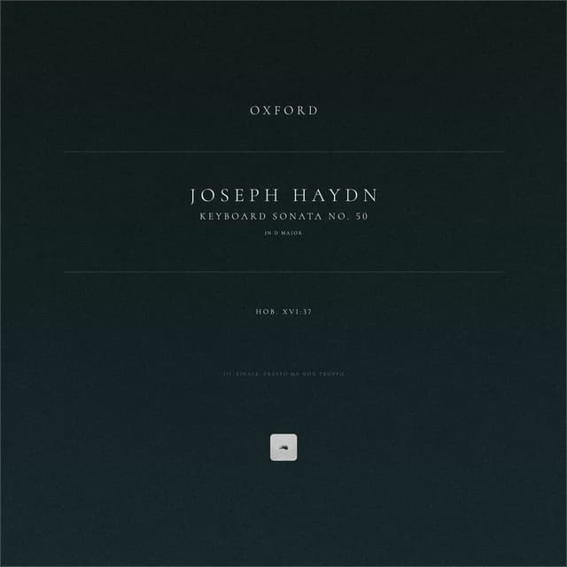Keyboard Sonata No. 50 in D Major, Hob. XVI:37: III. Finale. Presto ma non troppo