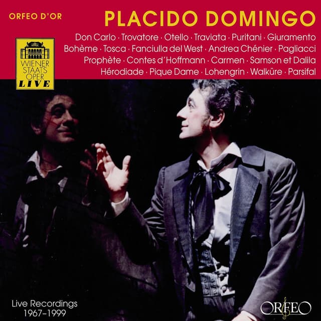 Don Carlo - Trovatore - Otello - Traviata - Puritani - Giuramento - Bohème - Tosca - Fanciulla del West - Andrea Chénier - Pagliac