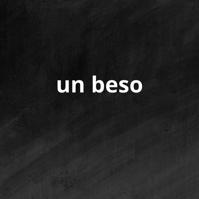 un beso