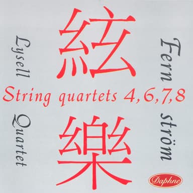 String Quartets 4, 6, 7, 8
