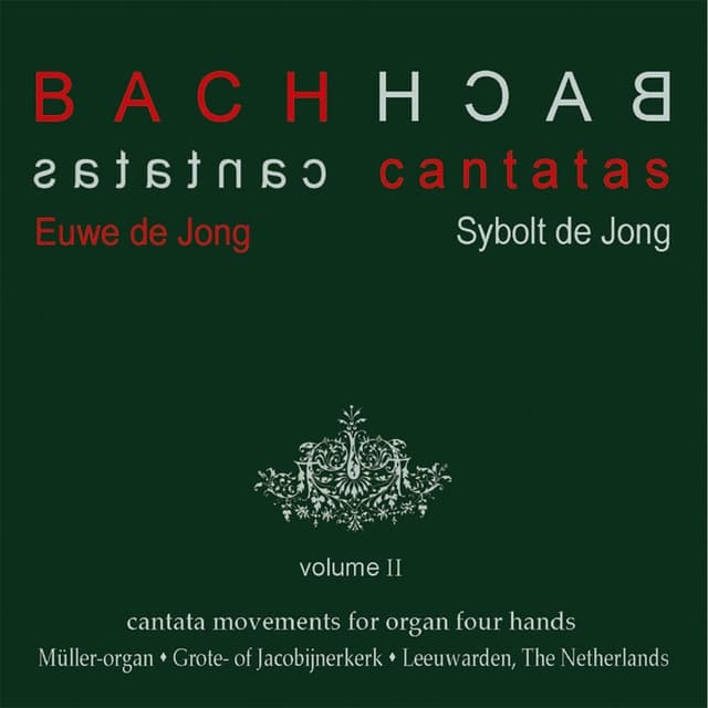 Bach Cantatas, Vol. 2: Cantata Movements for Organ Four Hands