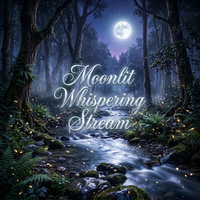 Moonlit Whispering Stream