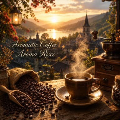 Aromatic Coffee Aroma Rises