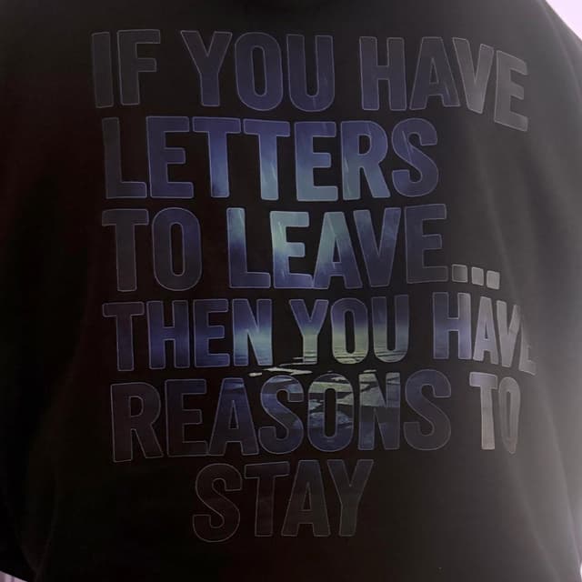 If You Have Letters To Leave