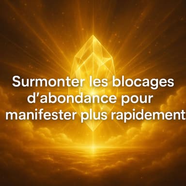 Surmonter les blocages d'abondance pour manifester plus rapidement