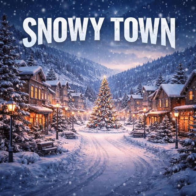 snowy town