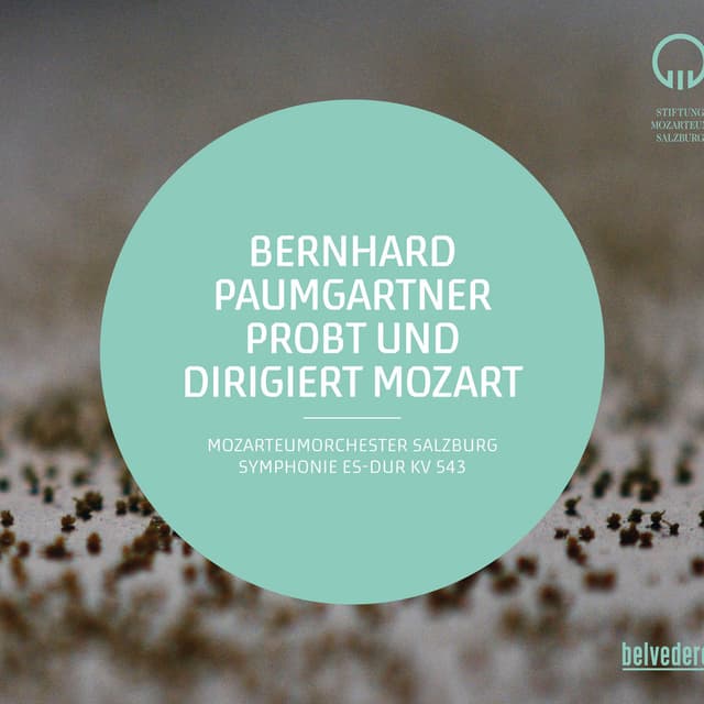 Bernhard Paumgartner probt und dirigiert Mozart