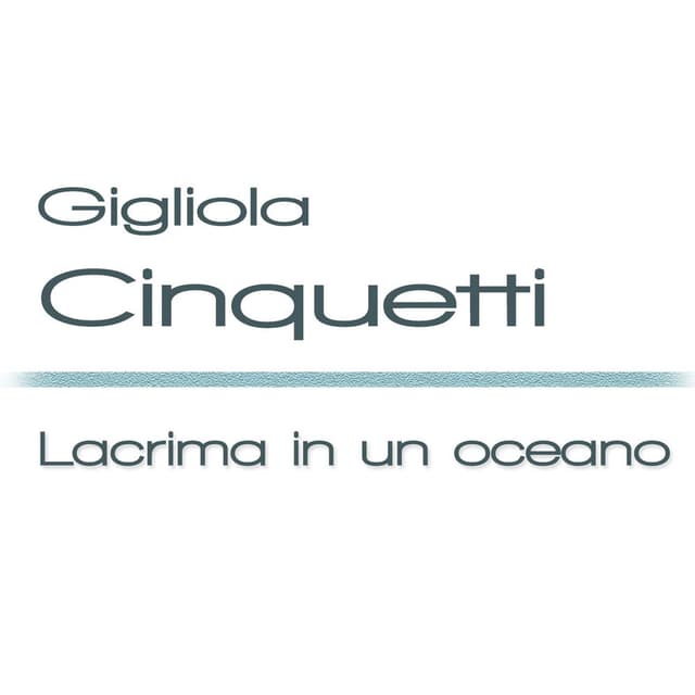 Lacrima in un oceano