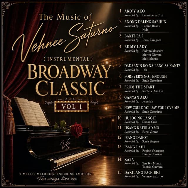 The Music of Vehnee Saturno: Broadway Classic, Vol. 1 (Instrumental)