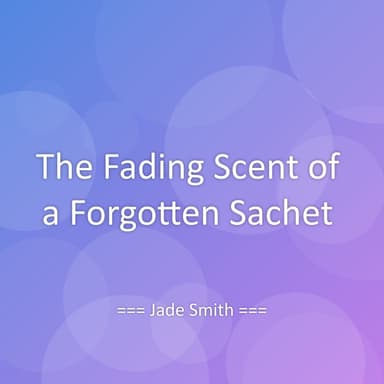 The Fading Scent of a Forgotten Sachet