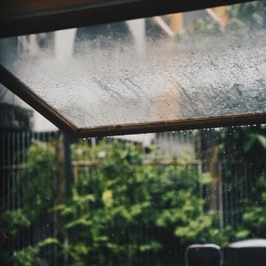 Rain sounds with smooth melodies for sleeping and relaxing