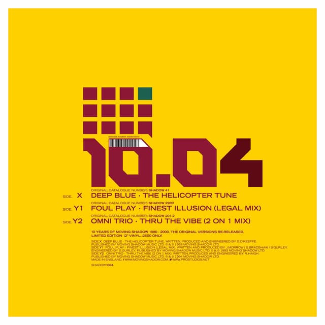 The Helicopter Tune / Finest Illusion (Legal Mix) / Thru the Vibe (2 On 1 Mix)