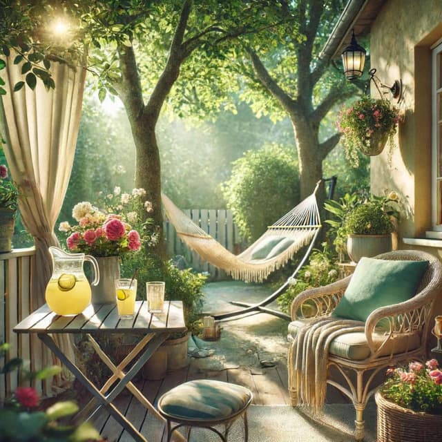 Laid-Back Summer at Home: Sense of Ease and Tranquility