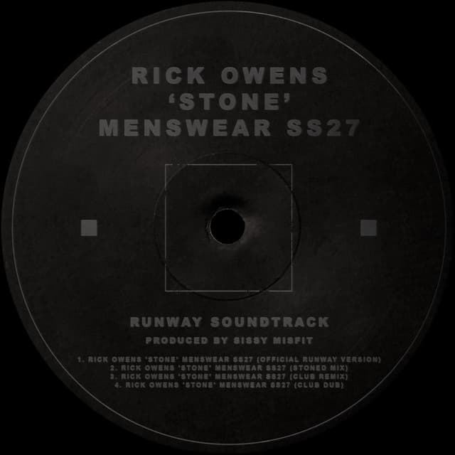 RICK OWENS 'STONE' MENSWEAR SS27