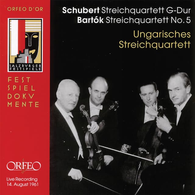 Bartók: String Quartet No. 5 - Schubert: String Quartet No. 15 in G Major (Live)