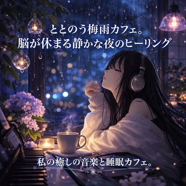 Calm Rainy Season Cafe - Brain Relaxing Night Healing