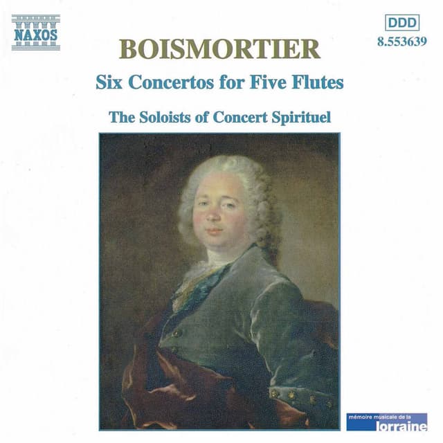 Boismortier: 6 Concertos for Five Flutes, Op. 15